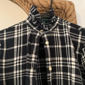 Ralph Lauren Victorian turtle neck blouse